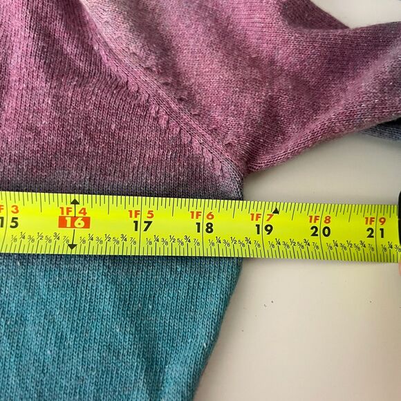 Art and Soul Rainbow Hippie Cardigan Sweater Womens Medium Retro New - Picture 8 of 9